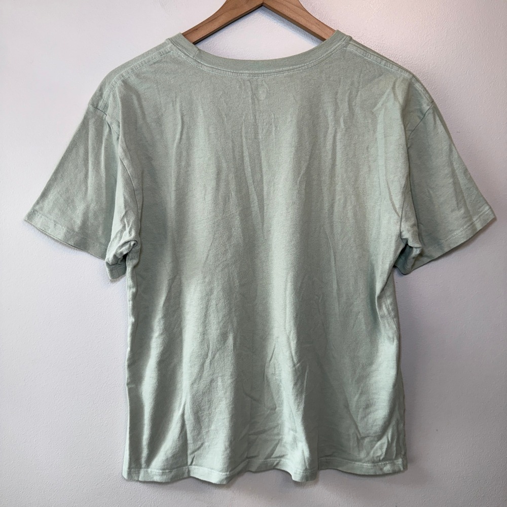 The Beatles Women's Cotton Graphic T-Shirt Sage Green Size Large Band Tee - Picture 4 of 4